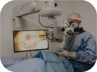 Male Optometrist Performing Eye Surgery