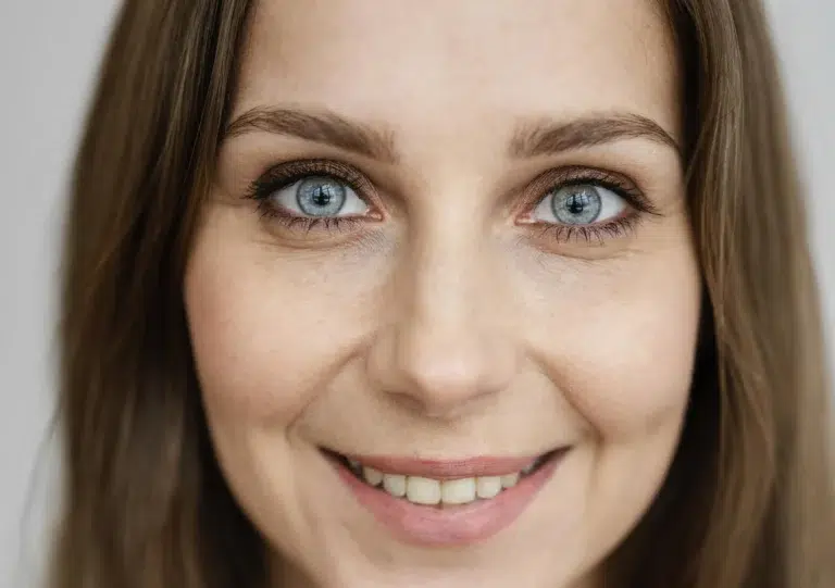 Smiling woman, young adult